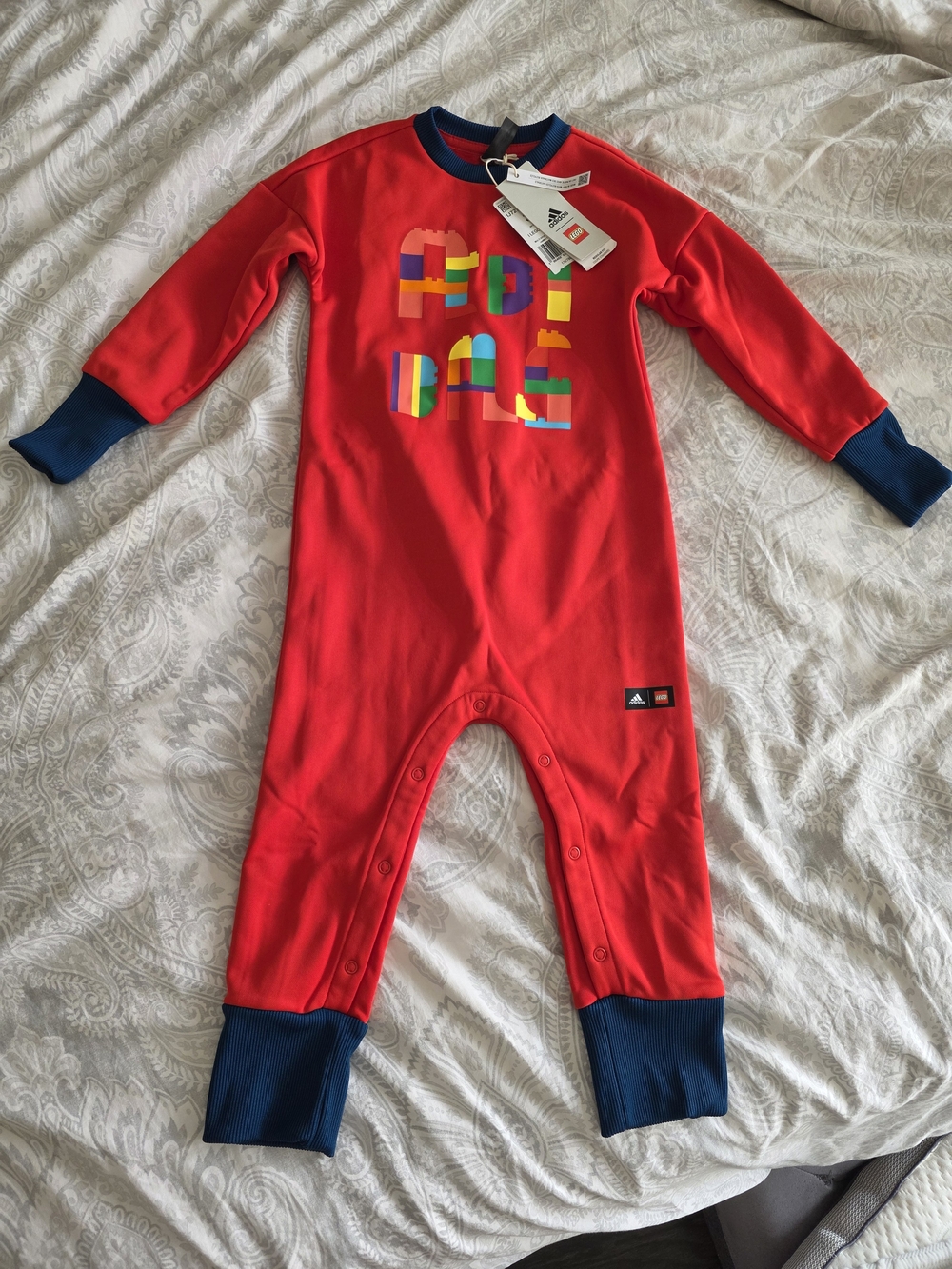 adidas x Lego Fleece Lined Bodysuit, Size 3T